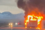 Un colectivo se incendió y 24 pasajeros se salvaron gracias al chofer