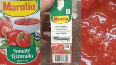 La ANMAT alerta por parásitos en tomate triturado marca Marolio