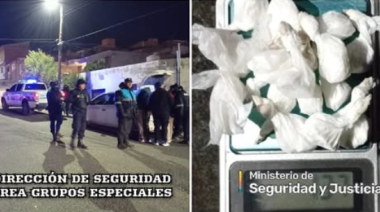 Intentó escapar de un control y tiró un frasco con cocaína: cayó en Trelew