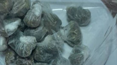 Secuestraron 23 envoltorios de marihuana en Comodoro