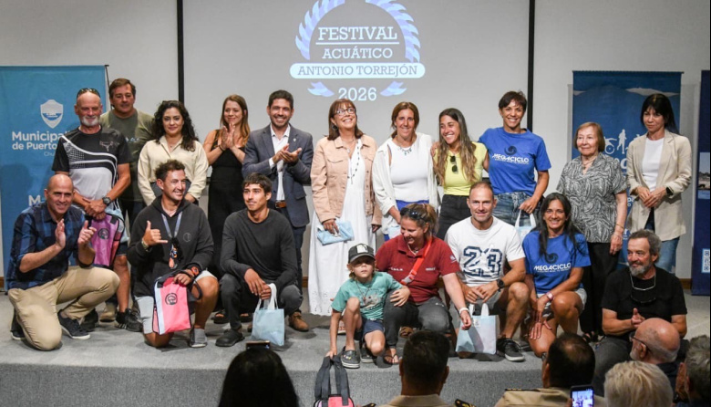 Arrancó el Festival Acuático “Antonio Torrejón” y el mar es el gran protagonista en Madryn