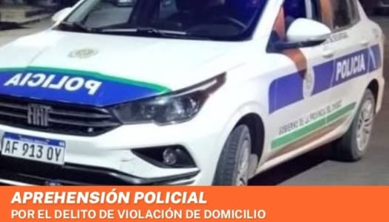 Entró a una casa, un vecino avisó y lo agarraron a 200 metros