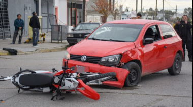 Una nena de 7 años resultó herida tras un accidente en moto