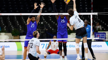 Vóley: Argentina venció a Cuba en un partidazo de alto voltaje