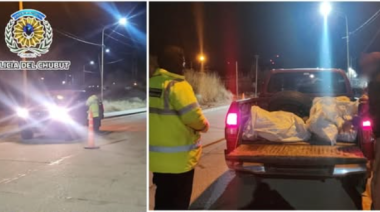 Lo frenaron en un control y llevaba 70 kilos de carne sin papeles ni frío
