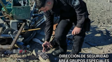 Encontraron un proyectil de artillería naval en Puerto Madryn