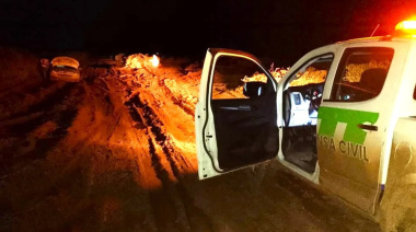 Tres turistas varados en el barro cerca de Puerto Madryn