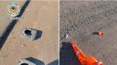 Un camionero arrasó con conos en Chubut y terminó imputado
