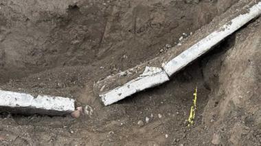 Un cordón cuneta aplastó a un joven trabajador durante una obra