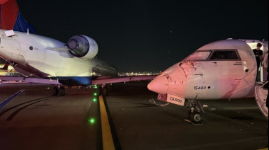 Dos aviones de Delta colisionaron en LaGuardia y hay un herido