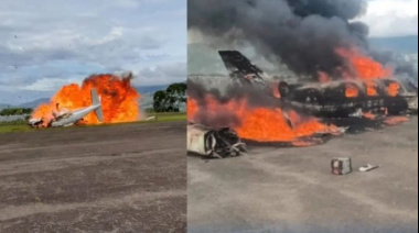 Una avioneta se estrelló segundos después de despegar y murieron los dos tripulantes