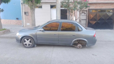 Robarruedas en Trelew: un vecino sufrió su tercer robo en la misma cuadra