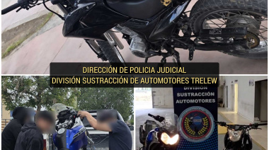 Recuperan dos motos robadas en operativos en Trelew
