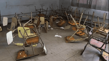 UUD fuera de control: 140 alumnos quedaron libres tras destrozos en una escuela de Godoy Cruz