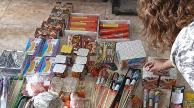 Decomisaron pirotecnia en dos comercios de Trelew tras denuncias vecinales