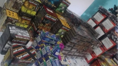Diez allanamientos por venta ilegal de pirotecnia: incautaron fuegos artificiales en toda la ciudad