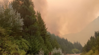 Esquel se mantiene a resguardo mientras el combate se concentra en Laguna Villarino
