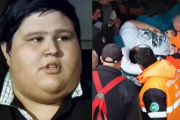 Cristian Fredes, ex Cuestión de Peso, fue rescatado por bomberos: pesa 300 kilos y no podía salir de su casa