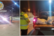 Lo frenaron en un control y llevaba 70 kilos de carne sin papeles ni frío