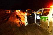 Tres turistas varados en el barro cerca de Puerto Madryn