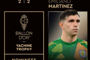 Dibu Martínez, nominado al trofeo Yashin como mejor arquero del Mundo