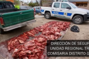 Le secuestraron 700 kilos de carne de guanaco y un rifle tras un operativo en Gaiman
