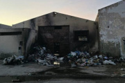 Incendio en un centro de reciclaje de Trelew